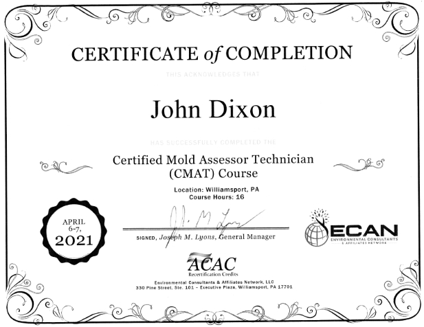 Mold Testing - Eagle Eye Home Inspectors